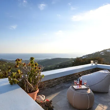 Tinos Grand 6br 15ppl Infinite Views ヴィラ *