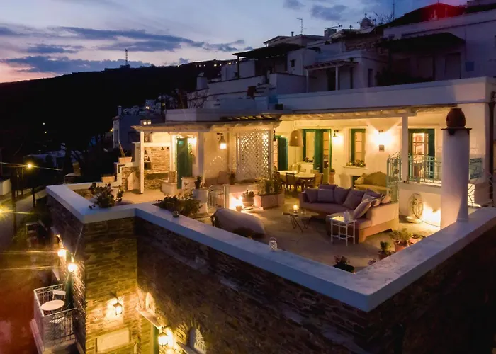 Tinos Grand 6br 15ppl Infinite Views Villa Triandáros