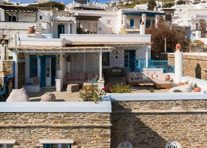 Tinos Grand 6br 15ppl Infinite Views Villa Triandáros